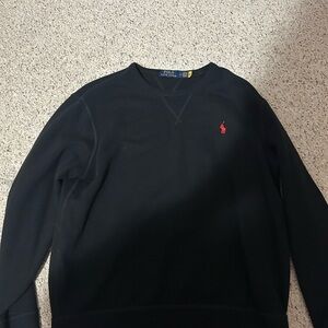Ralph Lauren Black Crewneck Sweater for Men